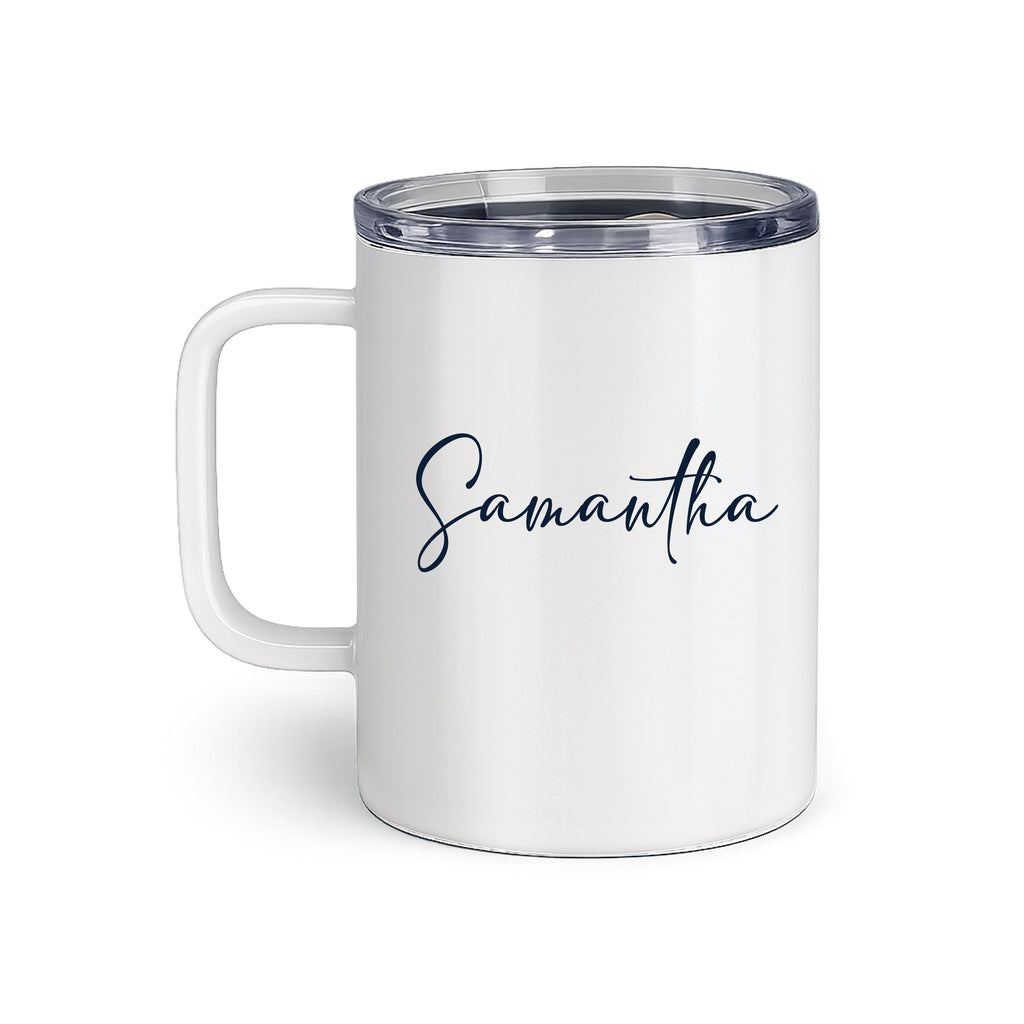 12oz personalized stainless steel insulated coffee mug with custom name design by ARSA Print