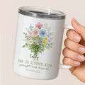 Floral Insulated Mug 12oz – Faith Inspired Christian Coffee Mug