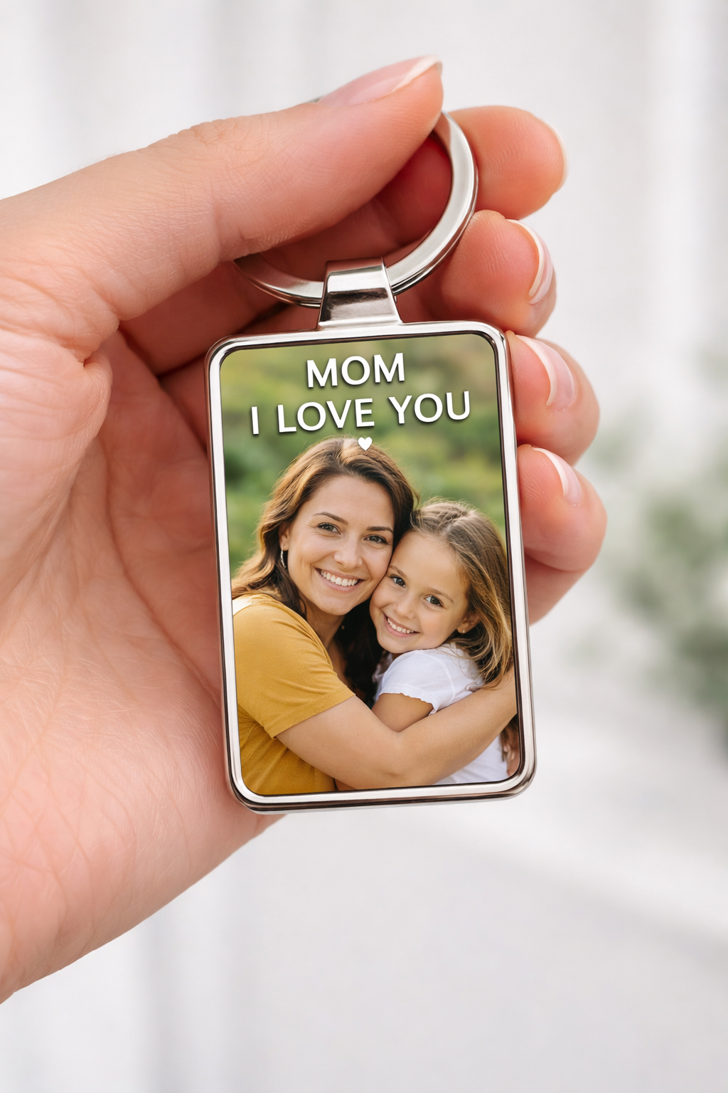 Personalized Picture Keychain — A Meaningful Photo Gift for Mom & Grandma