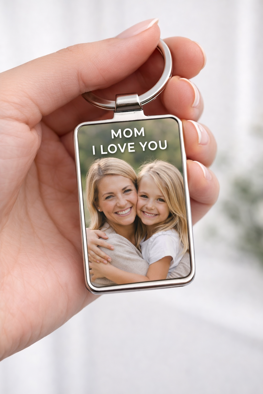 Personalized Picture Keychain — A Meaningful Photo Gift for Mom & Grandma