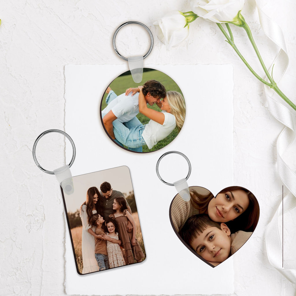 Custom Photo Keychain – Double Sided Picture Keyring Gift