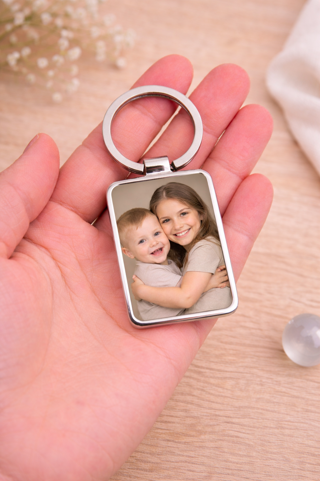 Personalized Picture Keychain — A Meaningful Photo Gift for Mom & Grandma