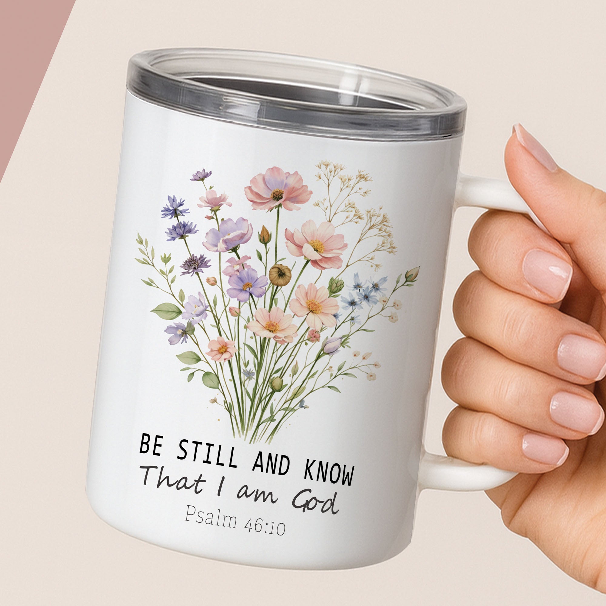 Personalized

Christian

Insulated Mug

Psalm 46:10

Gift for Women