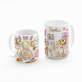 Personalized mom kitchen mug with custom name baking theme