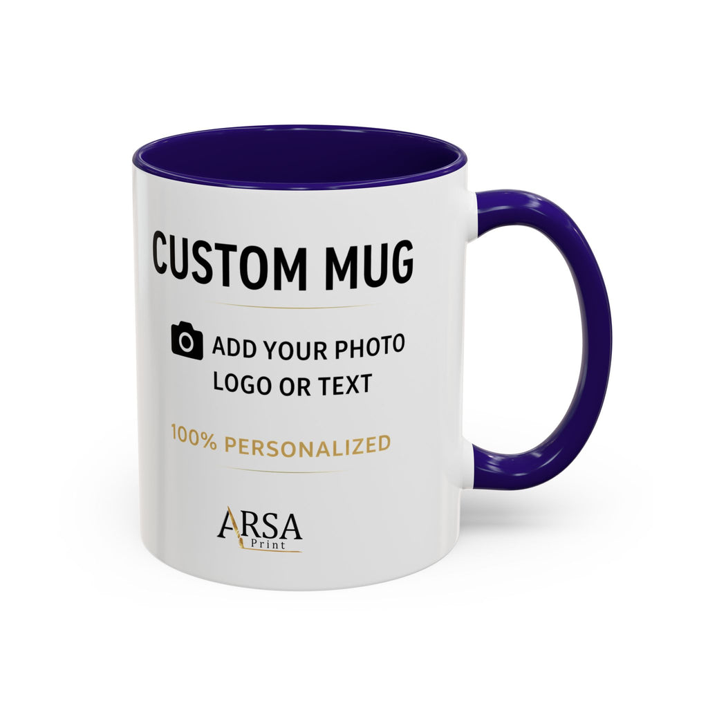 Custom Mug with Color Handle & Inside – Personalized Photo Mug (11oz / 15oz)