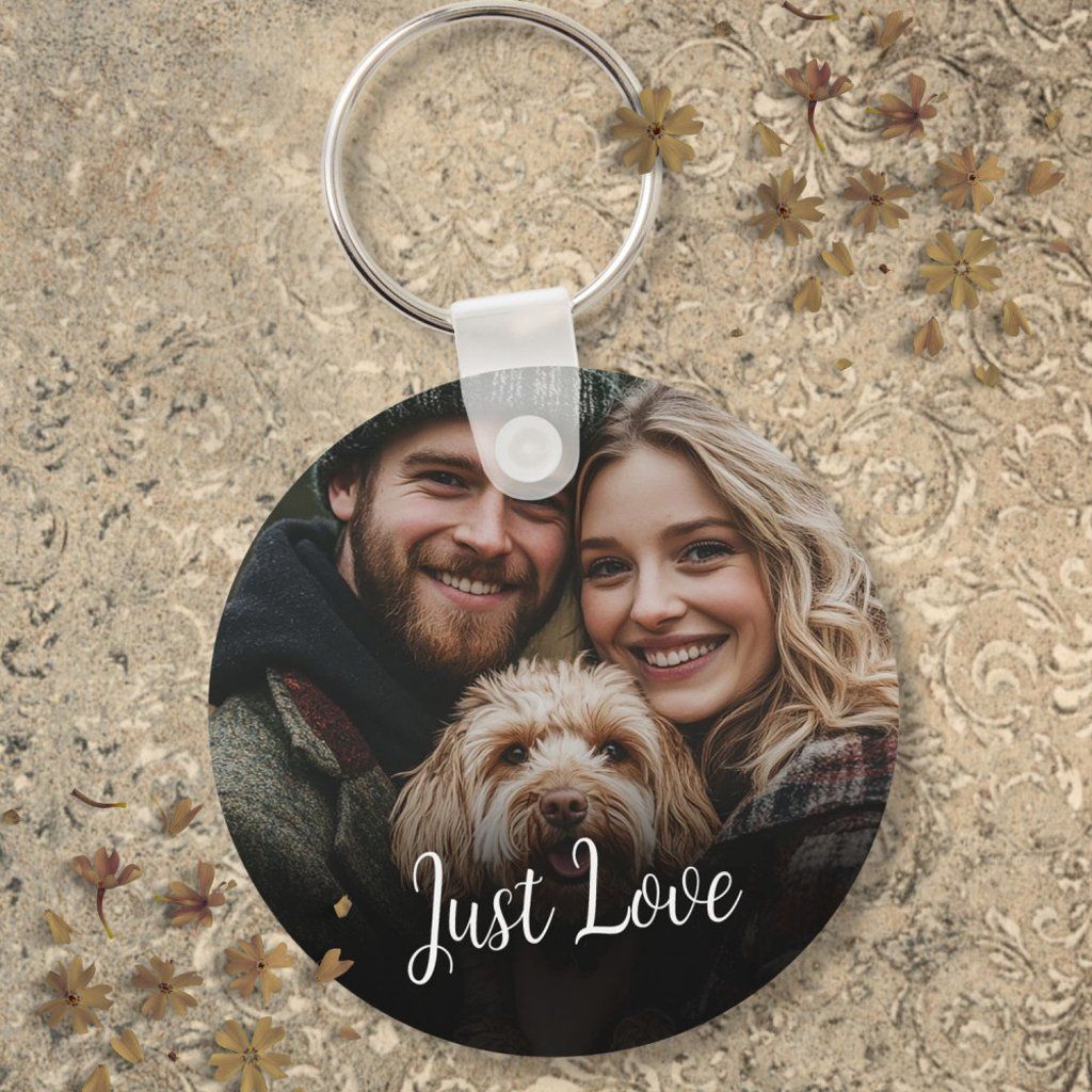 Custom Photo Keychain – Double Sided Picture Keyring Gift