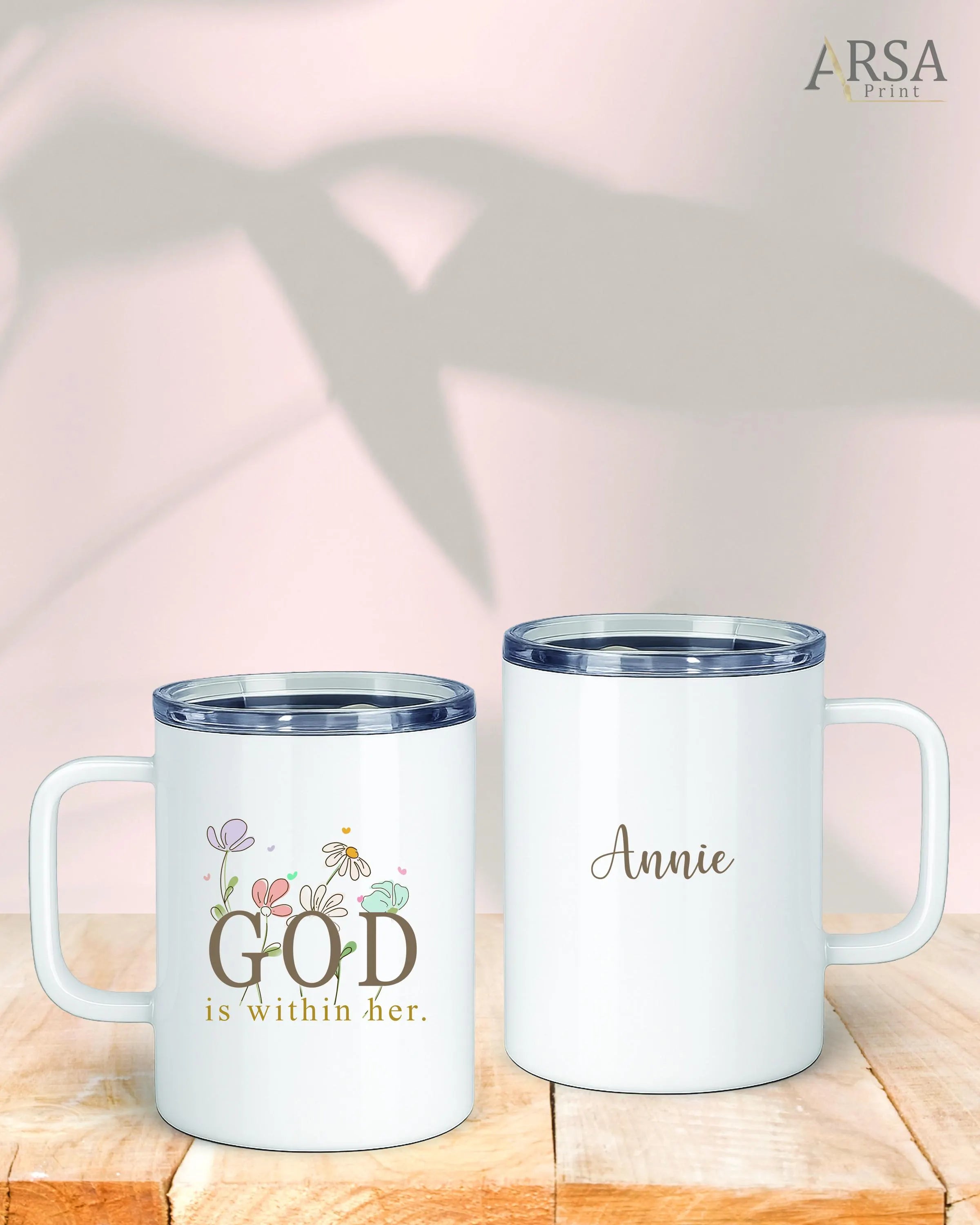 Personalized Christian Insulated Mug – Faith Stainless Steel Coffee Mug
