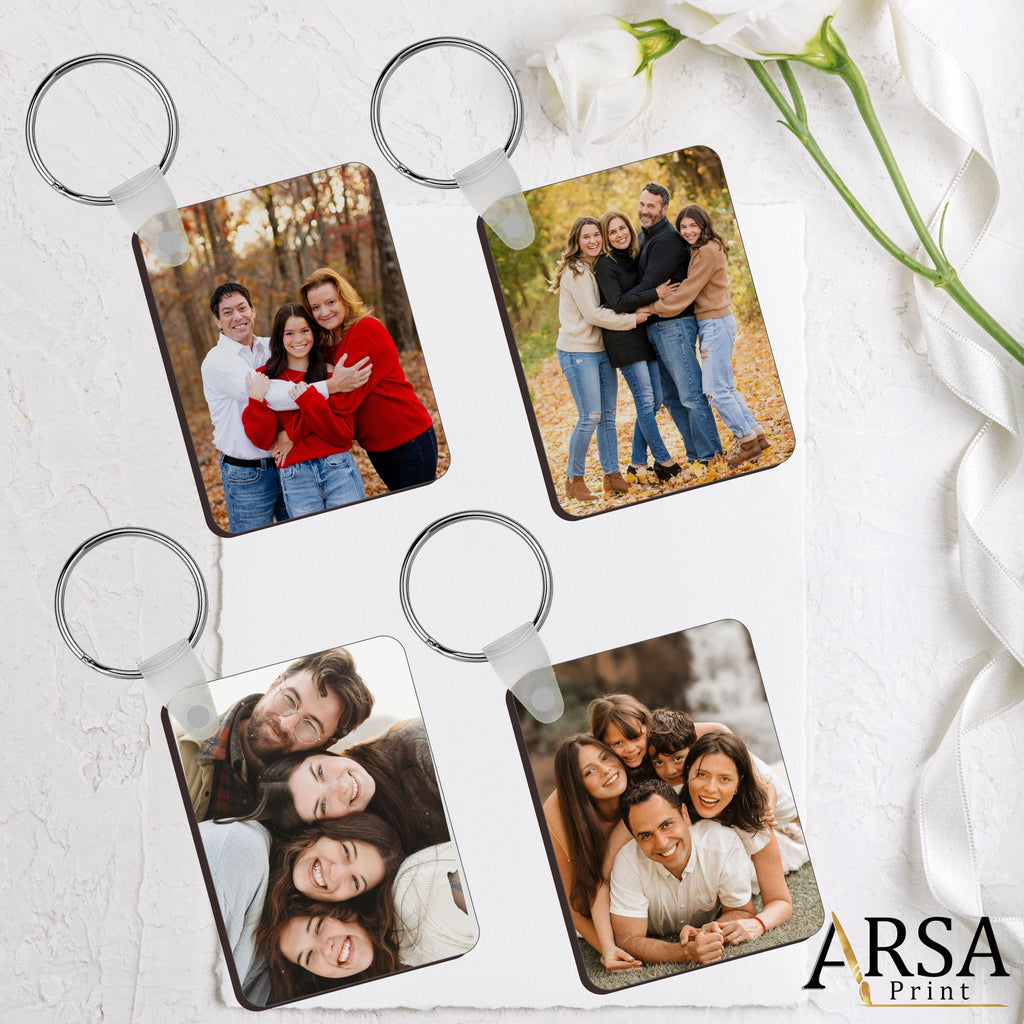 Custom Photo Keychain – Double Sided Picture Keyring Gift