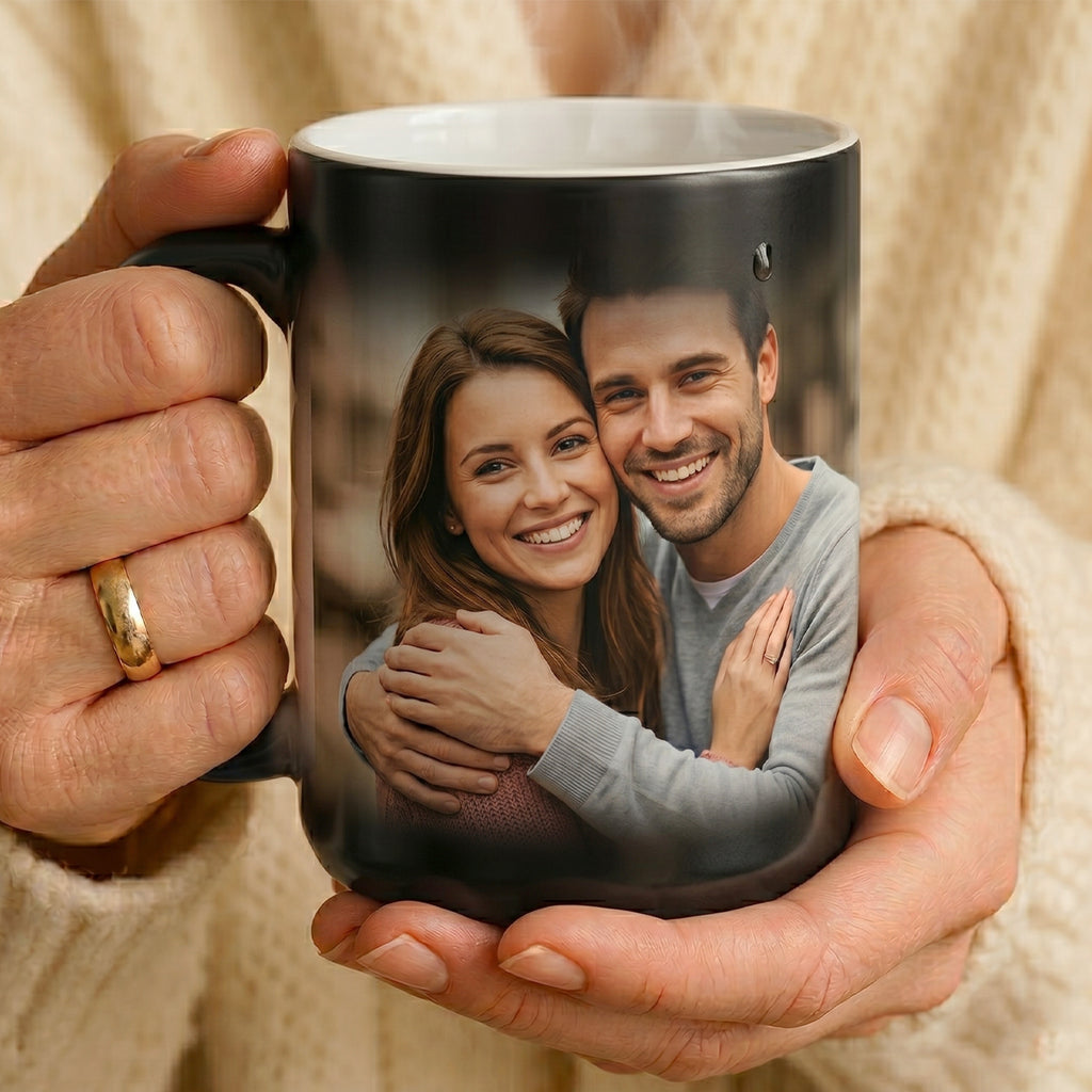 Personalized Magic Ceramic Mug – Heat-Reveal Photo Mug (11 oz & 15 oz)