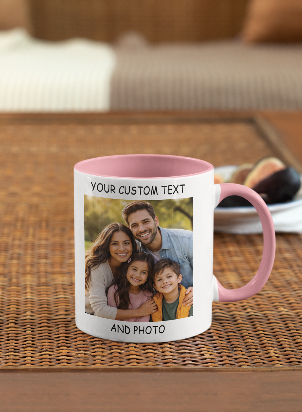 custom coffee mug with name and photo colored mug personalized gift idea