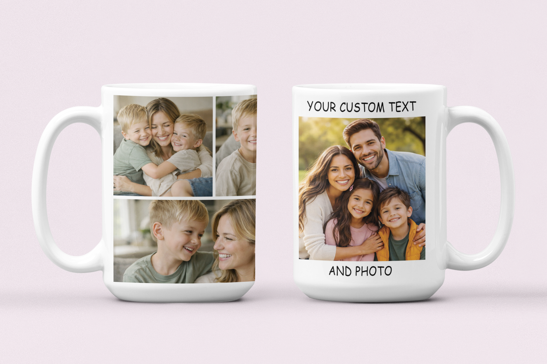 Custom Design From Scratch Mug — Personalized Photo & Text Coffee Cup