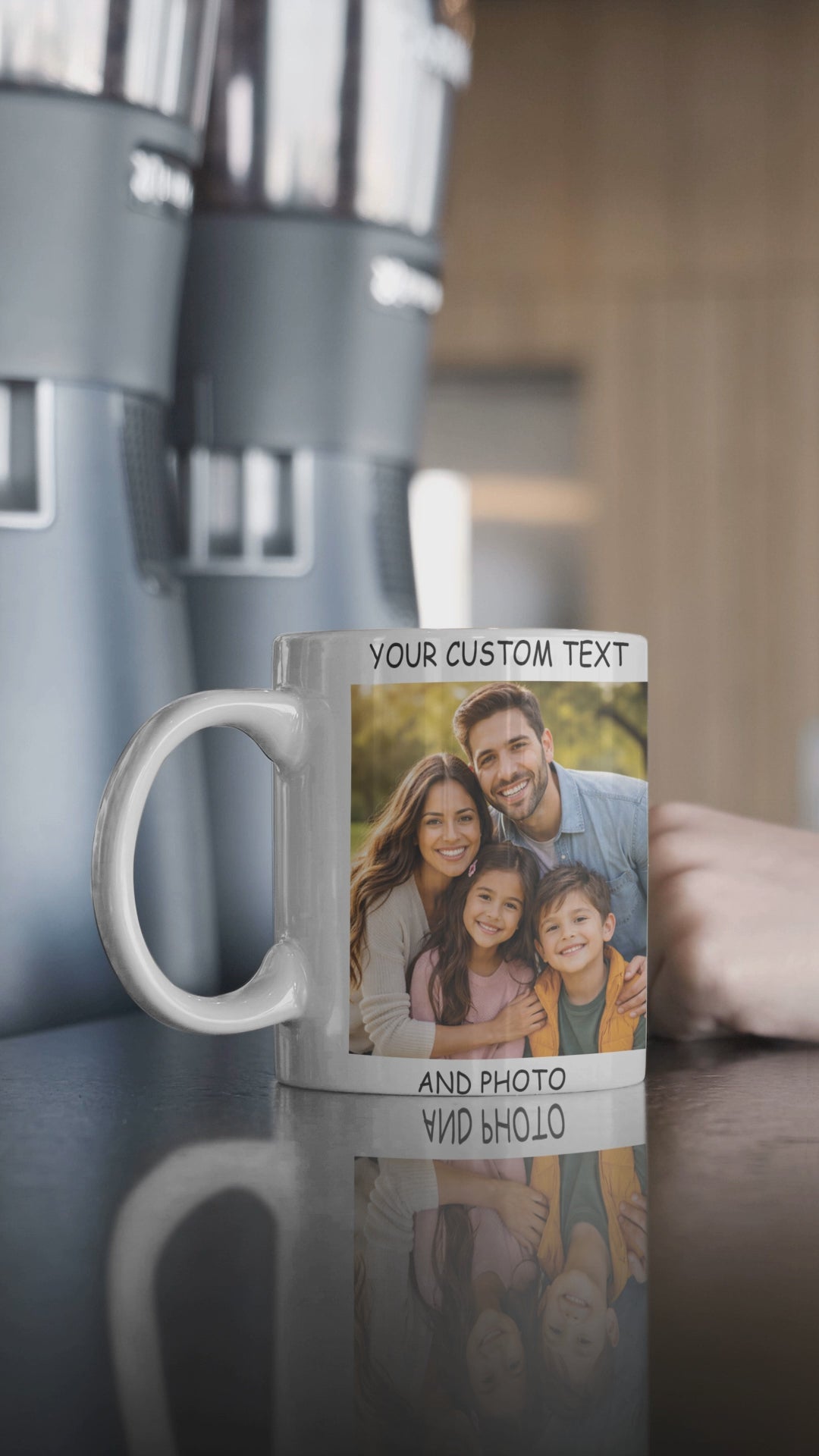 Custom Design From Scratch Mug — Personalized Photo & Text Coffee Cup