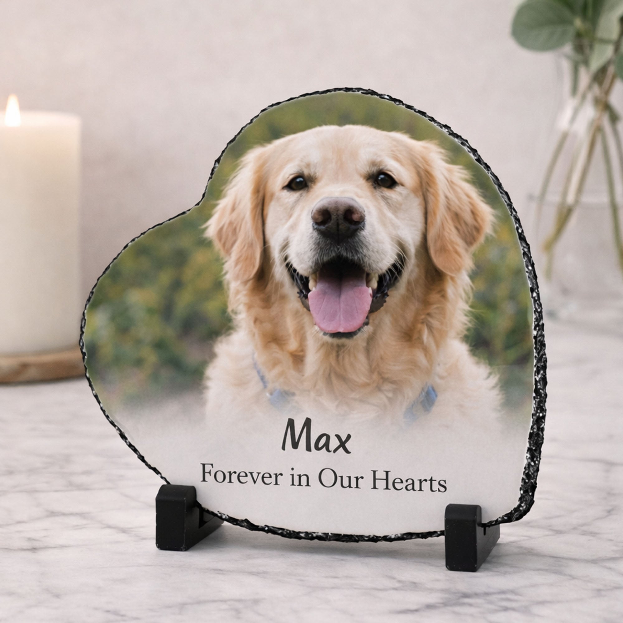 Custom Photo Plaque – Personalized Stone Gift for Family, Baby, Couple or Memorial